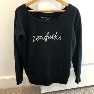 Bethany Zero F’s Sweatshirt SZ: L